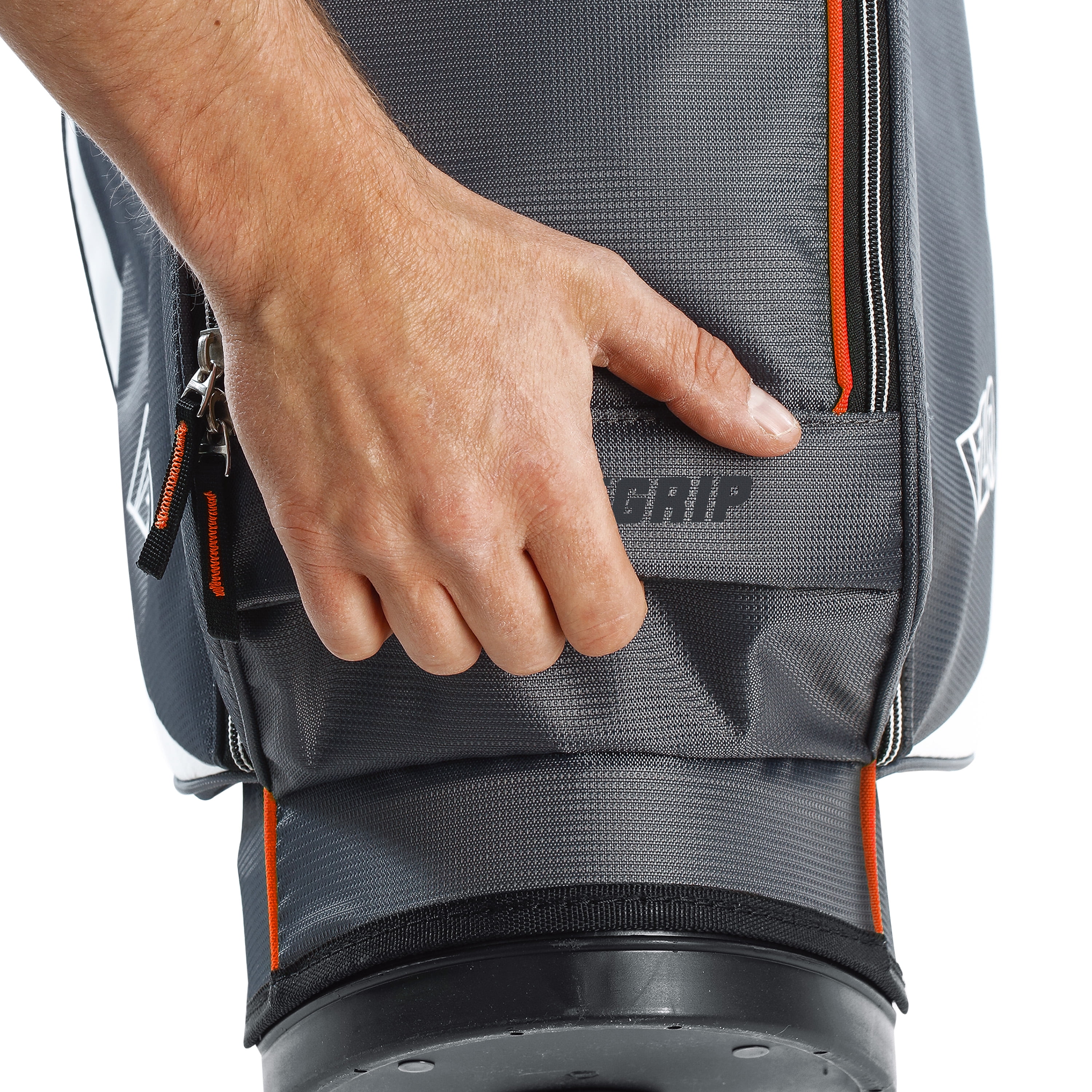 Izzo Golf Ultra-Lite Stand Bag - Grey/Orange, Only 3.2 lbs