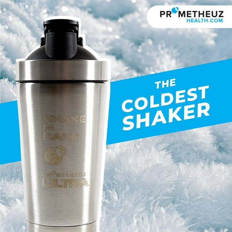 Protein shaker bottle 24.6 Fl Oz Double Wall Steel Concrete