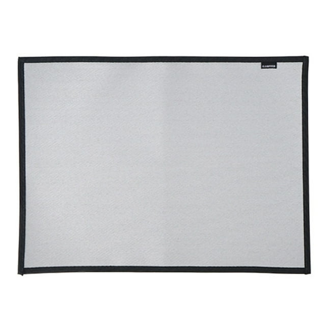 Inteprter Manta ignífuga para barbacoa, quemador de estufa de fibra de vidrio, esterilla ignífuga portátil para exteriores, almohadilla de Cocina y Comedor 60x53cm