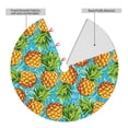 thumbnail image 2 of Lsque Pineapple Print Christmas Tree Skirt, Tree Skirt with Ties or Velcro, Perfect for Holiday Decorations, Halloween, and New Year-48", 2 of 7