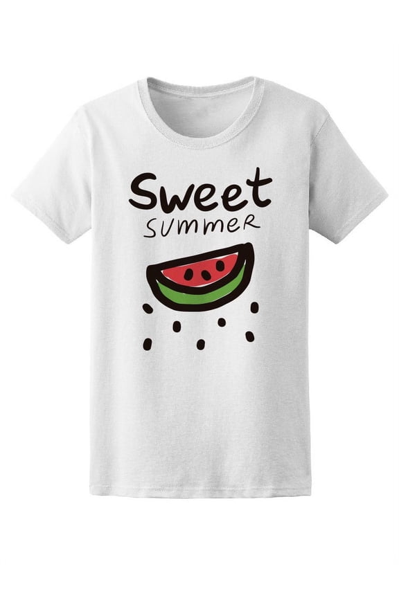 Sweet Summer Watermelon Graphic Tee Women's -Image by Shutterstock