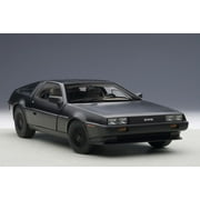 Delorean DMC-12 in Matt Black by Auto Art in 1:18 Scale