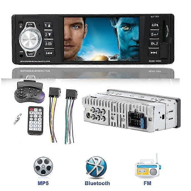 Car Radio 1din Stereo Mp5 Mp3 Bluetooth Radio Fm Usb Autoradio 4.1 Inch Support Rear View Mirrolink Steering Wheel Control