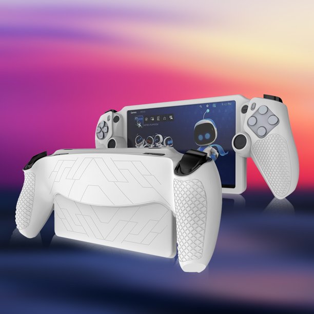Funda Protectora Silicona Antigolpes Antirrayas para PS5 Portal Blanco