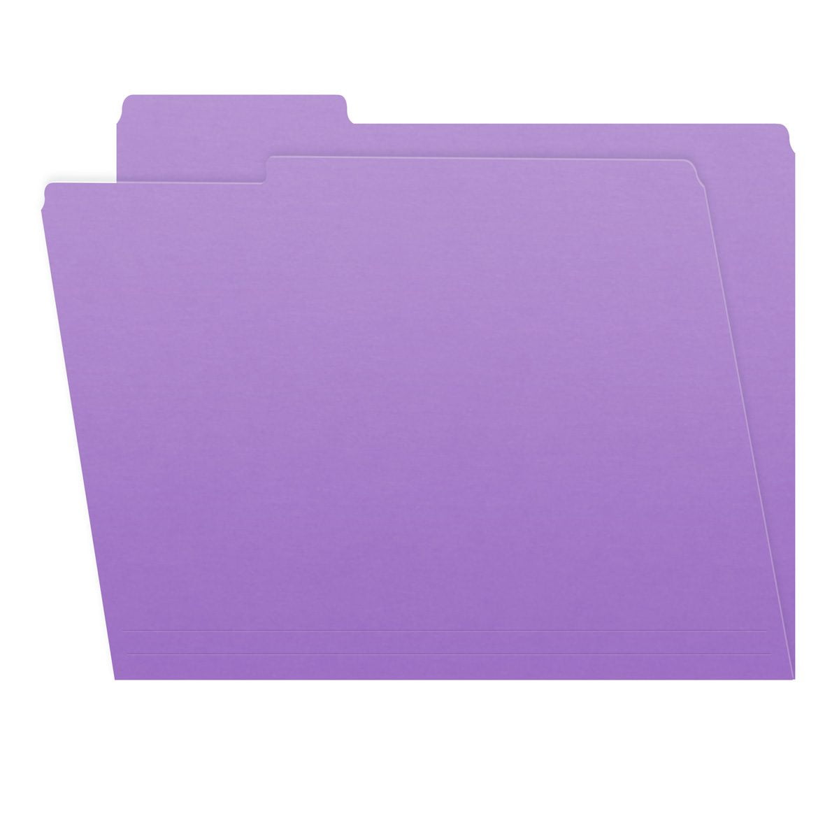 Lavender Color File Folders, 1/3 Cut Top Tab, Letter Size, Perfect for Organizing Documents in File Drawers, Box of 100