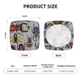thumbnail image 6 of Gaeub Bright Insects Square Chair Seat Covers, Stretch Fitted Printed Chair Seat Cushion Cover for Kitchen, Office - One Size, 6 of 9