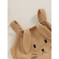 thumbnail image 6 of Inevnen Baby Girl Boy Easter Outfits Newborn Infant Rabbit Romper Corduroy Bunny Ears Jumpsuit Summer Clothes, 6 of 8
