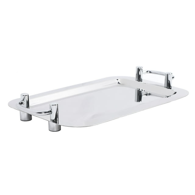 Assiette de Buffet en Acier Inoxydable Finition Miroir Élégance avec Poignée Pratique Design Polyvalent Assiette en Acier Inoxydable 304 pour Mariages Restaurants