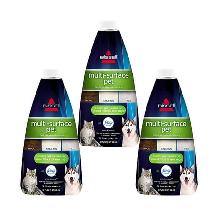 BISSELL Multi Surface Pet with Febreze Cleaning Formula, 3-pack,