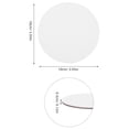 thumbnail image 2 of BESTYASH 8Pcs Oil Canvas Boards for Hobby Projects Round Paint Panel White, 2 of 8
