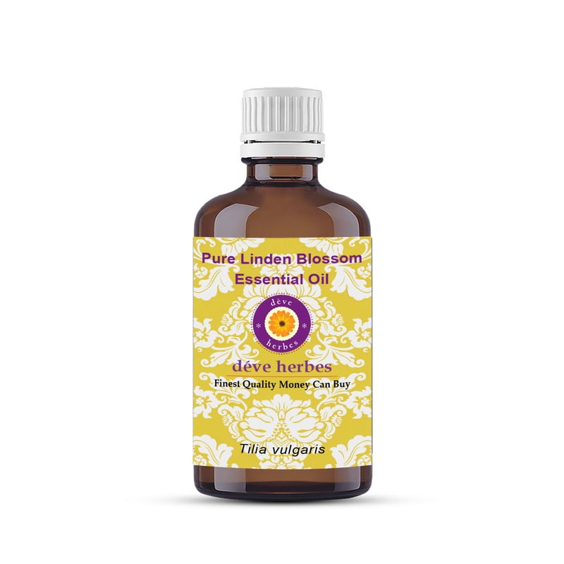 Deve Herbes Pure Linden Blossom Essential Oil (Tilia vulgaris) Steam Distilled, Natural & Aromatherapy Use 100ml