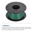 thumbnail image 3 of Uxcell 18AWG Stranded Wire Hookup 10M/33ft Green, Electrical Wire UL1007 Spool, 3 of 6
