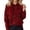 Red, variant on Yuhangmm Women Sweatshirt Knit Hoodie for Soft Fit Long Sleeve Sweatshirt with Stud Details for Autumn Winter Wear with Unique Stud Detail Grey S