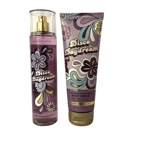 Bath and Body Works Disco Daydream Fine Fragrance Mist and Body Cream Set