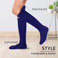 thumbnail image 2 of 1Pair Slouch Socks Women Knit Knee High Boot Long Sock Cotton Tube Scrunch Sock for Women, 2 of 7
