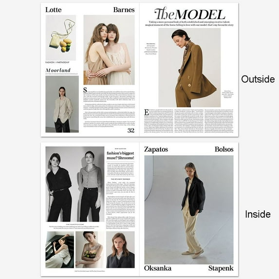 Retro Multifunctional Photo Magazines English Newspaper Photo Props Photography Background Decoration Props Magazine Style Newspaper MODEL