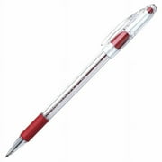 Pentel 077368 Rsvp Refillable Ballpoint Pen, Fine Tip, Red Ink, Pack - 12