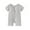 Z-02Grey, variant on Ruyang 4th of July Unisex Baby Clothes Baseball Print Zip Up Romper USA Flag Jumpsuit Shorts Independence Day Bodysuit