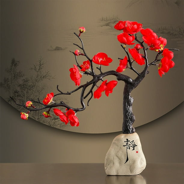 Ornamentos Chinos, Decoración de Hogar, Artesanía, Estudio, Decoración de Vinoteca, Dormitorio, Estantería de Madera, Estilo Clásico, para Sala de Estar, con Metal, Diseño de 2 Niveles, para