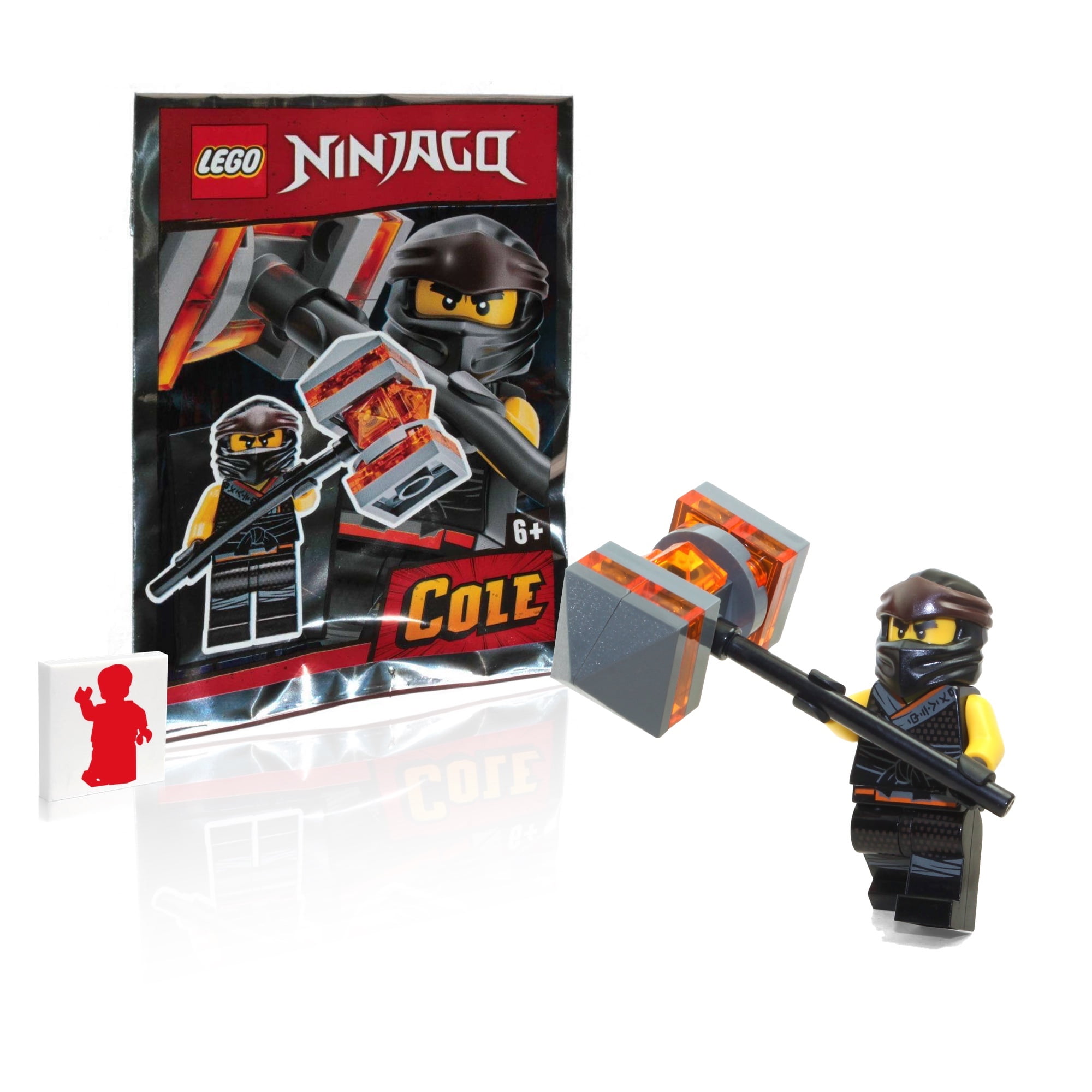 Lego figure polybag limited seals minifigurine ninjago cole with hammer v3 