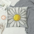 thumbnail image 2 of Shiartex Grey Yellow Daisy Pillow Covers Spring Summer Floral Throw Pillow Covers Two Sided Print Flowers Decorative Pillow Protectors for Living Room Couch Patio Car ，Multi-Size, 2 of 5