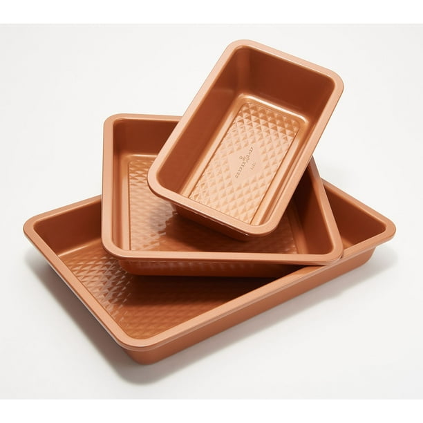 Copper Chef 3D Diamond Bakeware Set with NonStick CoatingRefurbished