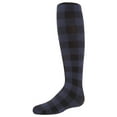 thumbnail image 2 of MeMoi Girls Checkerboard Plaid Opaque Tights - Girls - Female, 12-14, Black, 2 of 3