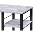 thumbnail image 6 of Bowery Hill Wooden Top 2-Shelf Writing Desk in Antique White and Black, 6 of 7