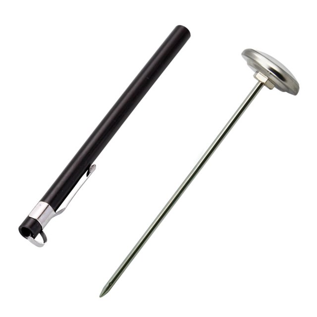 BEADCEST 1Pack Milk Thermometer Stainless Steel for Milk Frothing Kitchen Gadget for Home Use