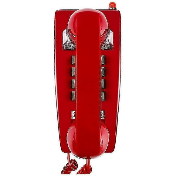 Classic Wall Phones For Landline With Mechanical Ringing, Single Line 2554 Wall Telephone With Voic