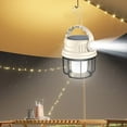thumbnail image 6 of Bxaolu LED Camping Lantern, Camping Lantern Rechargeable with Solar Panel Charging, Waterproof, 6 Light Modes, Camping Flashlight for Hurricane Emergency, Hiking, Outdoor, 6 of 9