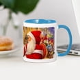 thumbnail image 3 of CafePress - Santa Visiting Little Girl Mugs - 11 oz Ceramic Mug - Novelty Coffee Tea Cup, 3 of 4