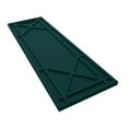 thumbnail image 6 of Ekena Millwork 18"W x 78"H True Fit PVC Bungalow Fixed Mount Shutters, Thermal Green (Per Pair - Hardware Not Included), 6 of 9