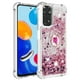 thumbnail image 2 of Funda para Xiaomi Redmi Note 11 4G/Note 11S 4G con Brillo Líquido Flotante, Purpurina, Parachoques y Anillo Giratorio Soporte, 2 of 5