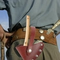 thumbnail image 3 of WASHWEPE Protector Dark Brown Hatchet Cover with Snap Buttons for Outdoor Camping Use, 3 of 8