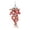 Red, variant on Artificial Hanging Flowers for Outdoor, Artificial Violet Hanging Plant & Flowers for Outdoor Home Wedding Garden Yard Hanging Baskets Wisteria Garland Decoration, 1 Pcs, 29.5 Inches