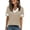 Apricot White, variant on Ronuti Womens Short Sleeve Sweaters Lightweight Knit Tops Summer Shirts with Buttons Trendy