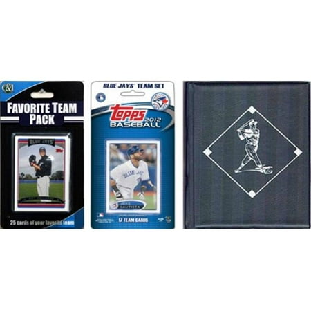 Toronto Blue Jays License Plate - C & I Collectables 2012JAYSTSC MLB Toronto Blue Jays Licensed 2012 Topps Team Set and Favorite Player Trading Cards Plus Storage Album