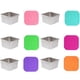 thumbnail image 1 of Wartleves Plato para salsa a prueba de fugas con tapa de silicona Vasos para salsa con tapa de silicona a prueba de fugas, 1 of 7
