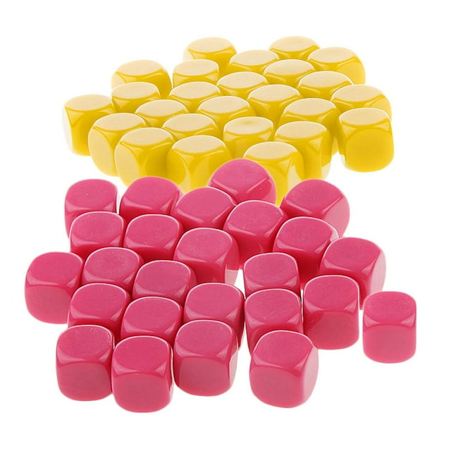 50pc 16mm Dados en Esquina forma forma forma D6 Creativos Que Enseñan de Dados de Bricolaje Amarillo + Hugo Juego de mesa dados juguetes