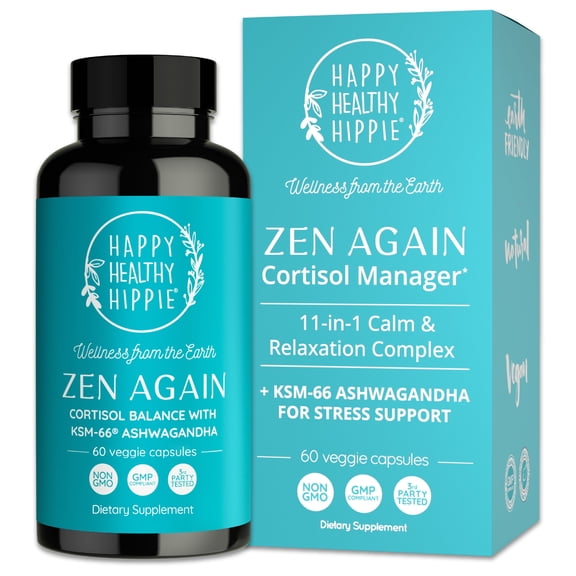 Cortisol Manager with Ashwagandha KSM-66 | Cortisol Supplements for Women ​| 11-in-1 Complex | Natural Stress Support Supplement with L-Theanine, Rhodiola & Magnesium | Vegan, 60 Ct