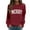 Red, variant on SRZYMJ Christmas Sweatshirt Merry Christmas Shirts : Women Christmas Sequin Outfits Christmas Long Sleeve Pullover Tops