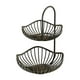 thumbnail image 1 of Cesta de fruta de doble capa soporte para soporte vegetal bandeja decorativa encimera organización eficiente canasta de hierro fruta de hierro tazón 30 cmx40cm, 1 of 8