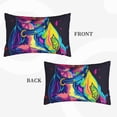 thumbnail image 2 of Rateoe Neon Pop Art Pitbull Pattern Pillow Covers with Invisible Zipper(Pillows are not Included) Standard Pillowcases-16"x24", 2 of 6