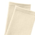 thumbnail image 4 of Unisex Boys Girls Knit Mid Calf Socks Solid Color Soft Stretchy Socks Kids Simple Comfy Uniform Socks for Daily Wear Khaki 5-13 Years, 4 of 5