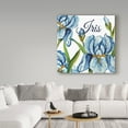 thumbnail image 3 of Trademark Fine Art 'Iris Blue White' Canvas Art by Jean Plout, 3 of 3