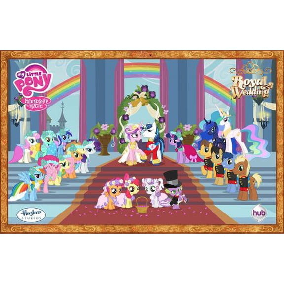 My Little Pony Hasbro Studios Royal Wedding Poster