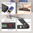 thumbnail image 2 of Neoteck Aluminum Angle Finder 225&Acirc;&deg; 16 inch Digital Protractor Angle Ruler LCD Backlight Digital Angle Measuring Tool with Horizo, 2 of 9