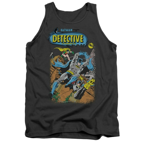 Batman Detective #487 Adult Tank Top Charcoal