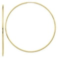thumbnail image 1 of 10K Yellow Gold Polished Endless Tube Hoop Earrings, 1 of 2
